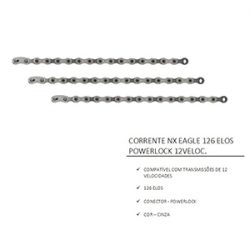 Corrente Sram NX EAGLE 126 Elos Power Lock 12V